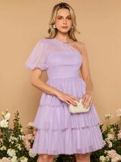 Акція на Сукня вечірня міді жіноча SHEIN GD-00158197 L Лілова від Rozetka