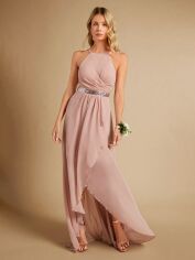 Акція на Сукня вечірня довга жіноча SHEIN GD-00158199 L Рожева від Rozetka
