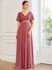 Акція на Сукня вечірня довга жіноча SHEIN GD-00158201 L Теракотова від Rozetka
