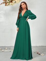 Акція на Сукня вечірня довга жіноча SHEIN GD-00158224 S Зелена від Rozetka