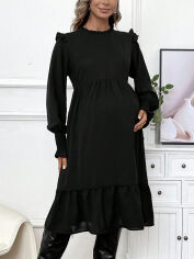 Акція на Сукня міді осіння жіноча SHEIN GD-00157963 L Чорна від Rozetka