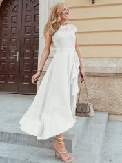 Акція на Сукня вечірня міді жіноча SHEIN GD-00168996 XL Біла від Rozetka