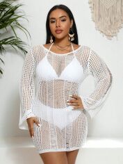 Акція на Туніка пляжна SHEIN GD-00168759 XL Біла від Rozetka