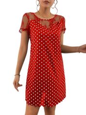 Акція на Сукня-футболка міді літня жіноча SHEIN GD-00168111 XS Червона від Rozetka