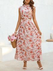 Акція на Сукня довга літня жіноча SHEIN GD-00169554 M Кремова від Rozetka