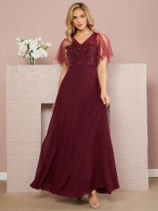 Акція на Сукня вечірня довга жіноча SHEIN GD-00158198 L Червона від Rozetka