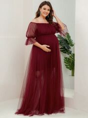 Акція на Сукня вечірня довга жіноча SHEIN GD-00157990 5XL Червона від Rozetka