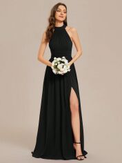 Акція на Сукня вечірня довга жіноча SHEIN GD-00158079 M Чорна від Rozetka