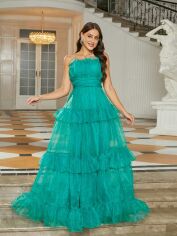Акція на Сукня вечірня довга жіноча SHEIN GD-00162935 XL Зелена від Rozetka