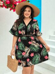 Акція на Сукня коротка літня жіноча SHEIN GD-00169747 XL Чорна від Rozetka