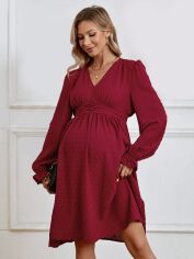 Акція на Сукня міді осіння жіноча SHEIN GD-00157964 L Червона від Rozetka