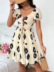 Акція на Сукня коротка літня жіноча SHEIN GD-00165690 L Різнокольорова від Rozetka