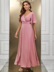 Акція на Сукня вечірня довга літня жіноча SHEIN GD-00097861 XS Світло-рожева від Rozetka