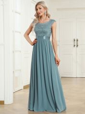 Акція на Сукня вечірня жіноча довга літня жіноча SHEIN GD-00097887 L Бірюзова від Rozetka