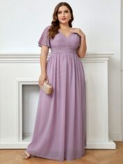 Акція на Сукня вечірня довга жіноча SHEIN GD-00158171 3XL Лілова від Rozetka