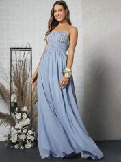Акція на Сукня літня жіноча SHEIN GD-00158189 L Сіра із блакитним від Rozetka