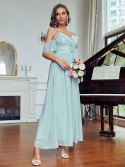Акція на Сукня вечірня довга жіноча SHEIN GD-00158190 L Синя від Rozetka