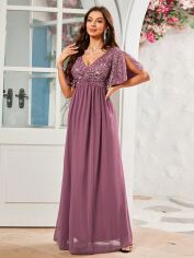 Акція на Сукня вечірня довга жіноча SHEIN GD-00158241 XL Рожева від Rozetka