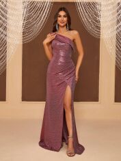Акція на Сукня вечірня довга жіноча SHEIN GD-00164088 S Рожева від Rozetka