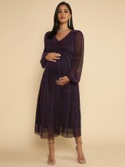 Акція на Сукня вечірня міді жіноча SHEIN GD-00157983 XL Фіолетова від Rozetka