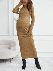 Акція на Сукня для вагітних довга осіння жіноча SHEIN GD-00165265 XL Хакі від Rozetka