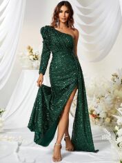 Акція на Сукня літня жіноча SHEIN GD-00162899 L Темно-зелена від Rozetka