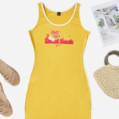 Акція на Сукня літня жіноча SHEIN GD-00169839 L Жовта від Rozetka