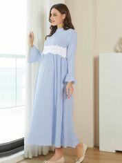 Акція на Сукня довга літня жіноча SHEIN GD-00157969 L Блакитна від Rozetka