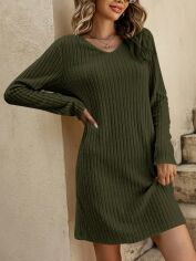 Акція на Сукня коротка осіння жіноча SHEIN GD-00163328 XL Зелена від Rozetka