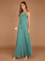 Акція на Сукня вечірня довга жіноча SHEIN GD-00158244 XS Бірюзова від Rozetka