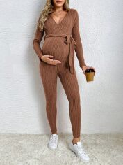 Акція на Комбінезон для вагітних SHEIN GD-00165270 M Коричневий від Rozetka