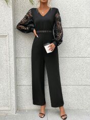 Акція на Комбінезон жіночий SHEIN GD-00163344 M Чорний від Rozetka