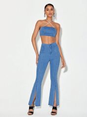 Акція на Костюм жіночий SHEIN GD-00169120 XS Блакитний від Rozetka