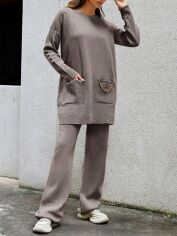 Акція на Костюм жіночий SHEIN GD-00167148 S Сірий від Rozetka