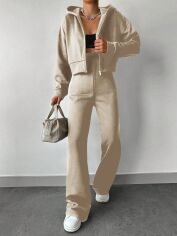 Акція на Костюм жіночий SHEIN GD-00163753 M Бежевий від Rozetka