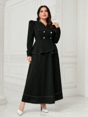 Акція на Костюм жіночий SHEIN GD-00163491 XL Чорний від Rozetka