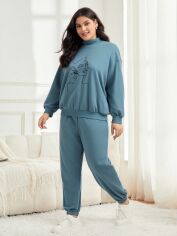 Акція на Спортивний костюм жіночий SHEIN GD-00162427 3XL Синій від Rozetka