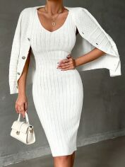 Акція на Костюм жіночий SHEIN GD-00156566 S Білий від Rozetka
