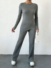 Акція на Костюм жіночий SHEIN GD-00156973 XS Сірий від Rozetka