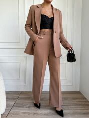 Акція на Костюм жіночий SHEIN GD-00163368 M Бежевий від Rozetka