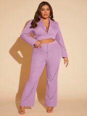 Акція на Костюм жіночий SHEIN GD-00163620 2XL Ліловий від Rozetka