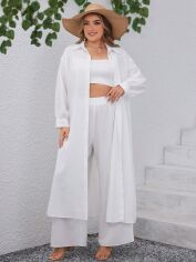 Акція на Костюм жіночий SHEIN GD-00166307 XL Білий від Rozetka