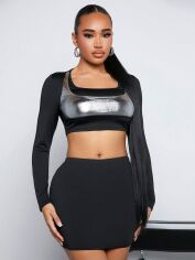 Акція на Костюм жіночий SHEIN GD-00156377 XS Чорний від Rozetka