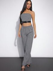 Акція на Костюм жіночий SHEIN GD-00167935 XS Сірий від Rozetka