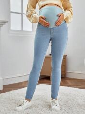 Акція на Джинси Skinny для вагітних SHEIN GD-00161605 M Блакитні від Rozetka