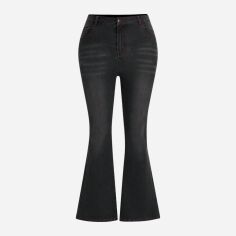 Акція на Джинси Кльош жіночі SHEIN GD-00161629 XL Чорні від Rozetka