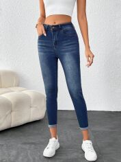 Акція на Джинси жіночі SHEIN GD-00161885 29 Темно-сині від Rozetka