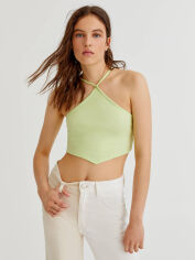 Акція на Топ жіночий Pull & Bear XAZ475994DBSD M Салатовий від Rozetka