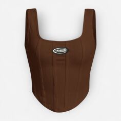 Акція на Топ жіночий SHEIN GD-00164238 L Коричневий від Rozetka