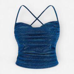 Акція на Топ жіночий SHEIN GD-00164375 US 24/26 Синій від Rozetka
